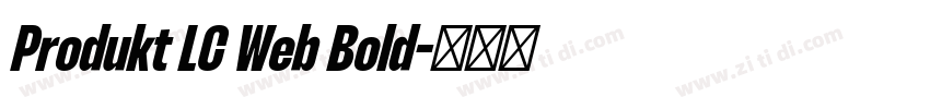 Produkt LC Web Bold字体转换